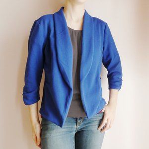 Stretchy Blue L Blazer by Maurices